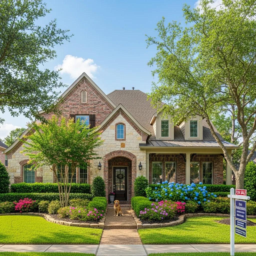 Beautiful home in The Woodlands representing the concept of home valuation